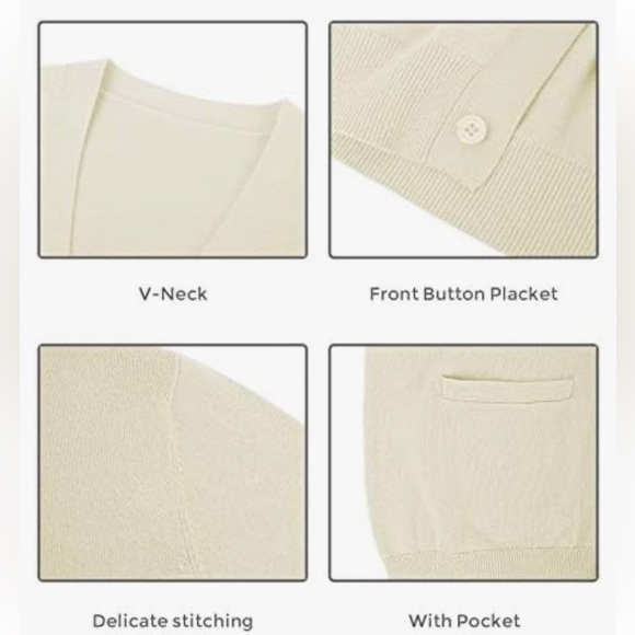 NWT-QUALFORT Mens Cardigan Sweater v5. - Picture 4 of 14